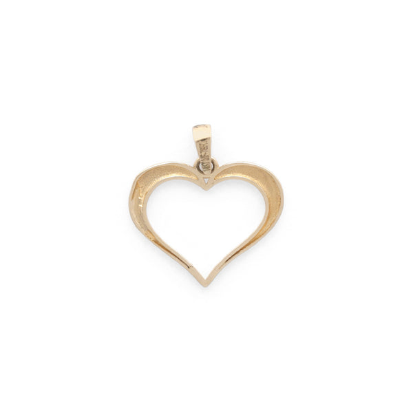 Dije calado Motivo corazón en oro amarillo 14 kilates