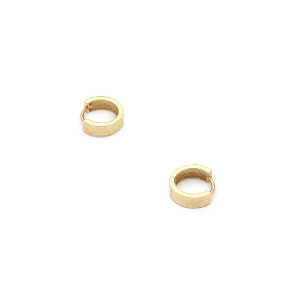 Arracadas articuladas en oro amarillo 14 kilates.