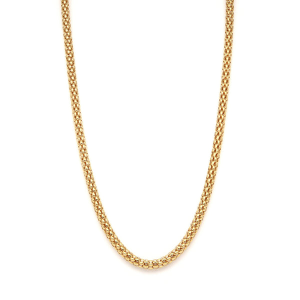 Collar eslabón calado en oro amarillo 14 kilates.