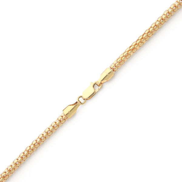 Collar eslabón calado en oro amarillo 14 kilates.