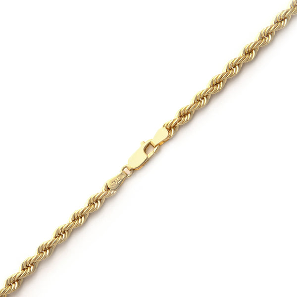 Collar eslabón torzal en oro amarillo 14 kilates.