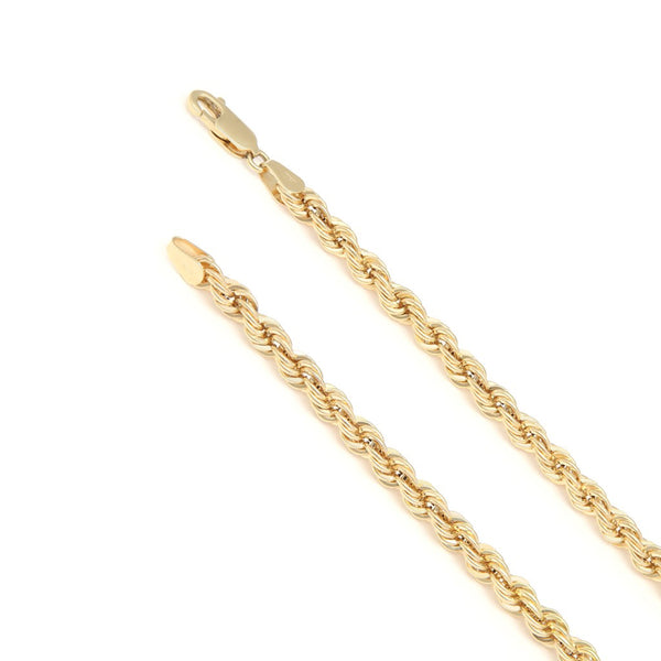 Pulsera eslabón torzal en oro amarillo 14 kilates.