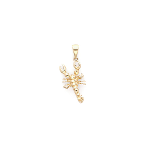 Dije diseño especial motivo escorpión en oro amarillo 14 kilates