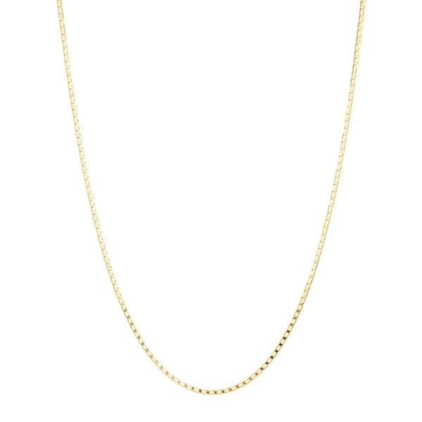 Collar eslabón encontrado en oro amarillo 14 kilates.