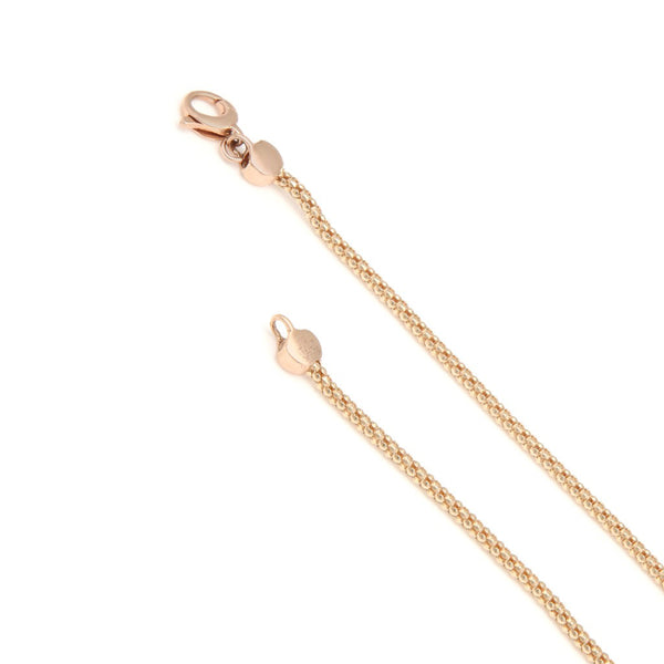 Pulsera eslabón articulado en oro rosa 14 kilates.