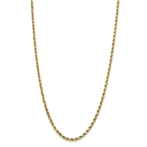 Collar eslabón torzal en oro amarillo 14 kilates.