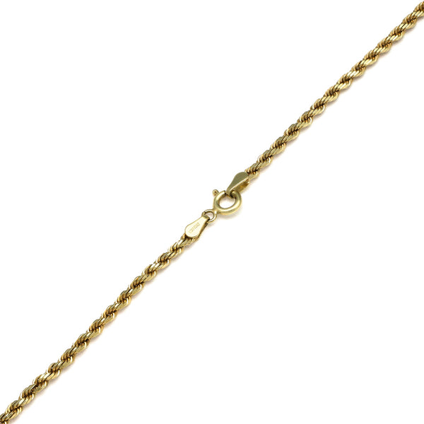 Collar eslabón torzal en oro amarillo 14 kilates.