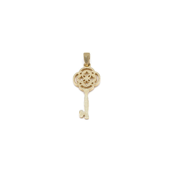 Dije diseño especial motivo llave en oro amarillo 14 kilates.