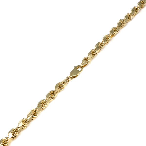 Collar eslabón torzal en oro amarillo 14 kilates.