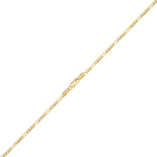 Collar de tres eslabones por uno en oro amarillo 14 kilates.