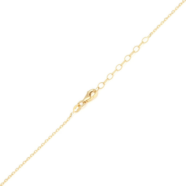 Juego de gargantilla eslabón cruzado y aretes con colgantes motivo cuadro y gota en oro amarillo 14 kilates.