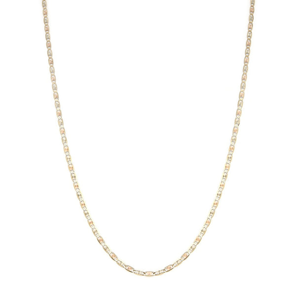 Collar eslabón nudo marino en oro amarillo 14 kilates.
