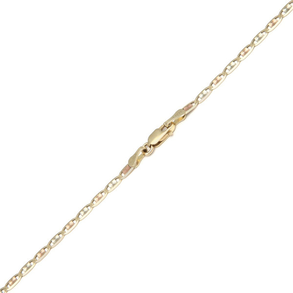 Collar eslabón nudo marino en oro amarillo 14 kilates.