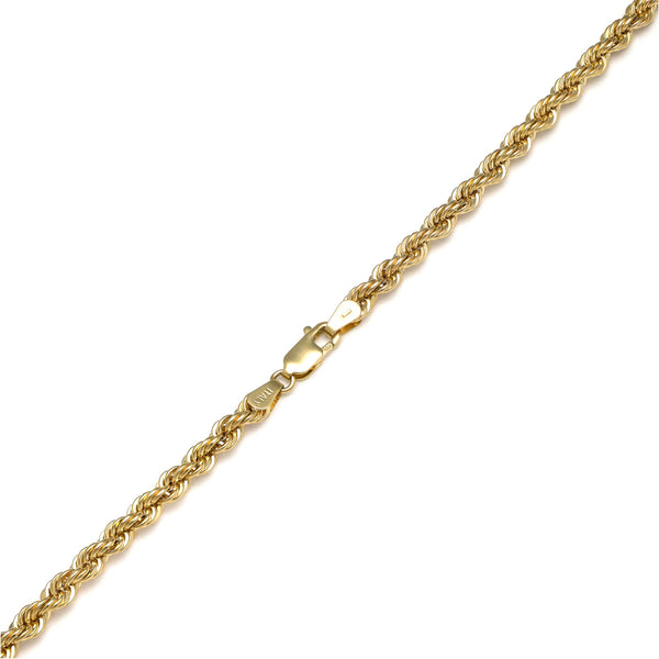 Collar eslabón torzal en oro amarillo 14 kilates.
