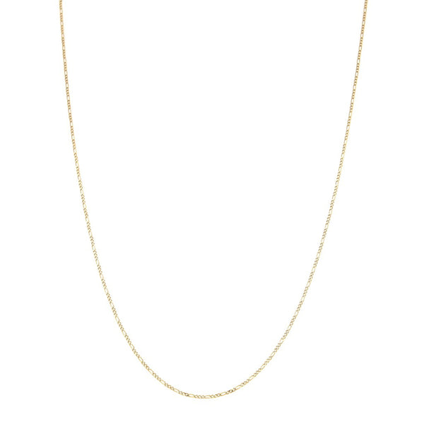 Collar de tres eslabones por uno en oro amarillo 14 kilates.