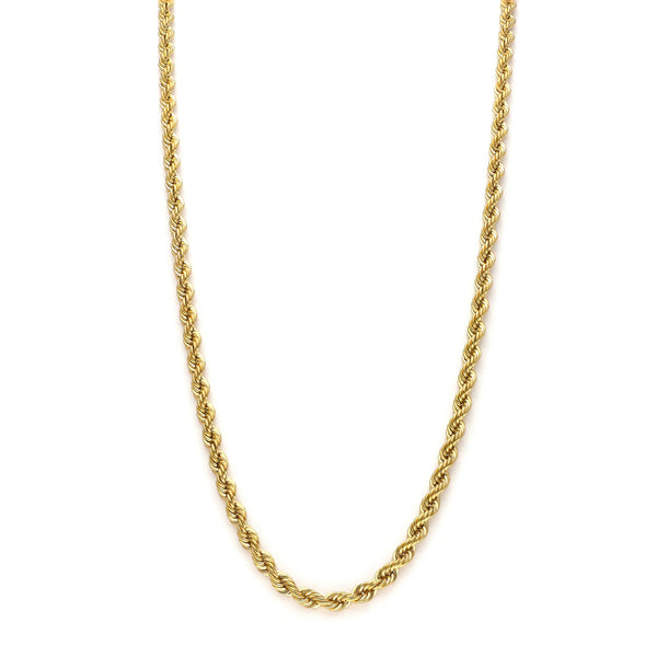 Collar eslabón torzal en oro amarillo 14 kilates.