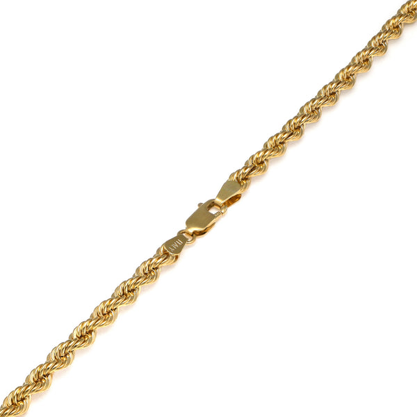 Collar eslabón torzal en oro amarillo 14 kilates.
