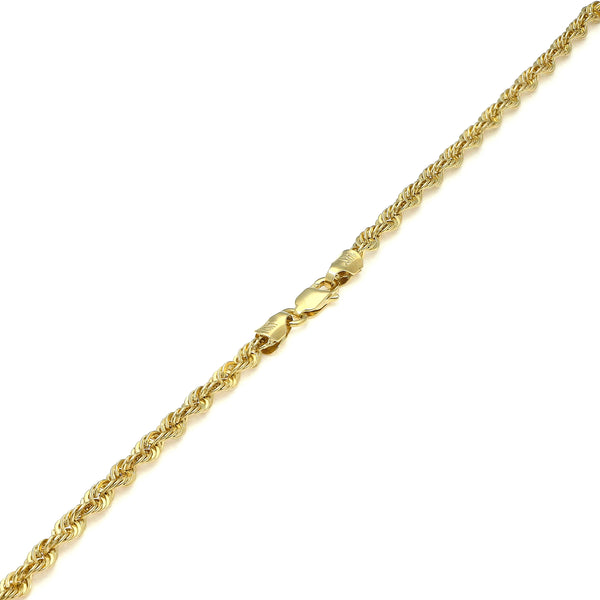 Gargantilla eslabón torzal en oro amarillo 14 kilates.
