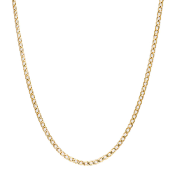 Collar eslabón encontrado en oro amarillo 14 kilates.