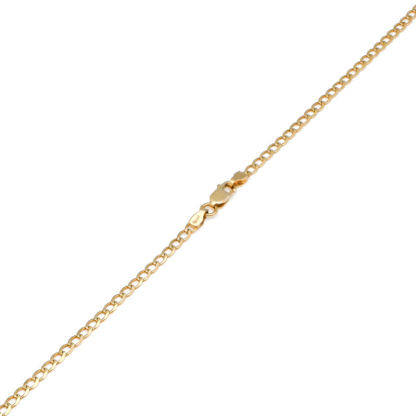 Collar eslabón encontrado en oro amarillo 14 kilates.