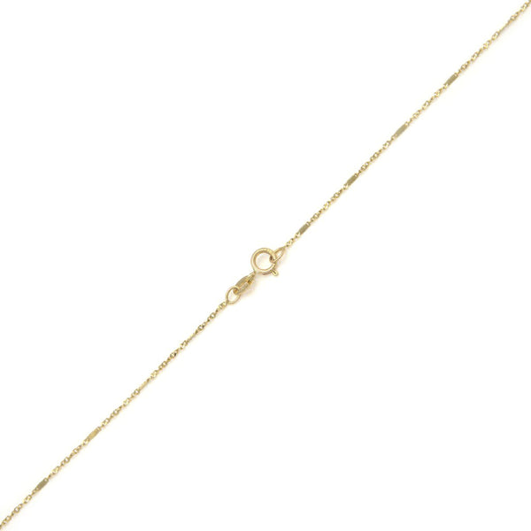 Collar eslabón combinado en oro amarillo 14 kilates.