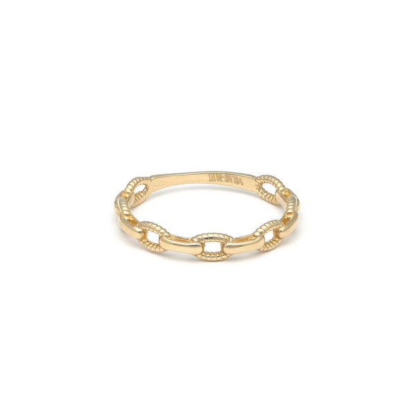 Anillo diseño especial en oro amarillo 14 kilates.