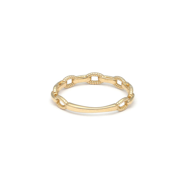Anillo diseño especial en oro amarillo 14 kilates.
