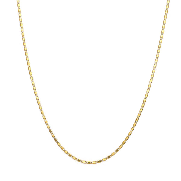 Collar eslabón nudo marino en oro amarillo 14 kilates.