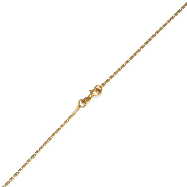 Collar eslabón nudo marino en oro amarillo 14 kilates.