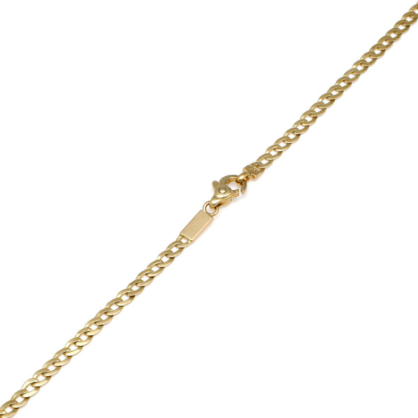 Collar eslabón encontrado en oro amarillo 14 kilates.