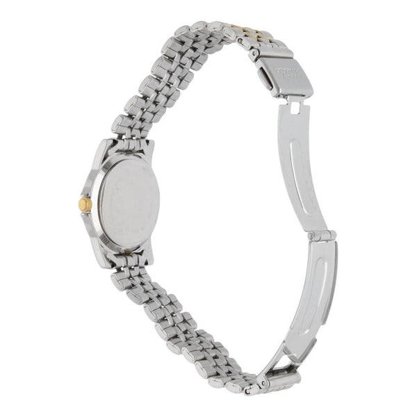 Reloj Mido para dama en acero vistas chapa.