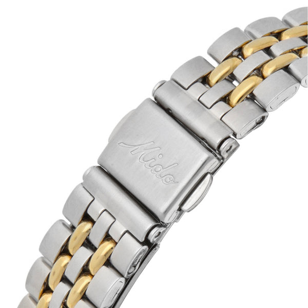 Reloj Mido para dama en acero vistas chapa.