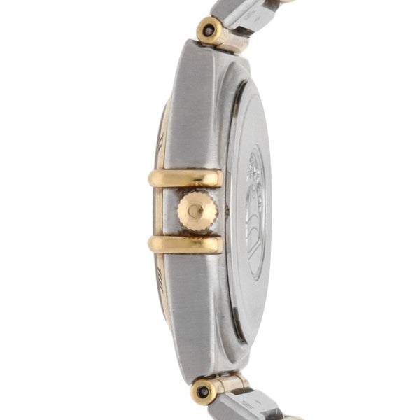 Reloj Omega para dama modelo Constellation vistas oro amarillo 18 kilates.