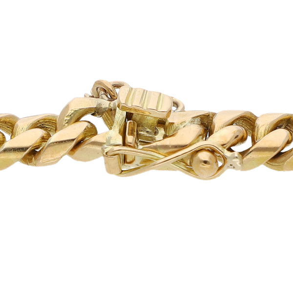 Pulsera eslabón encontrado en oro amarillo 16 kilates.