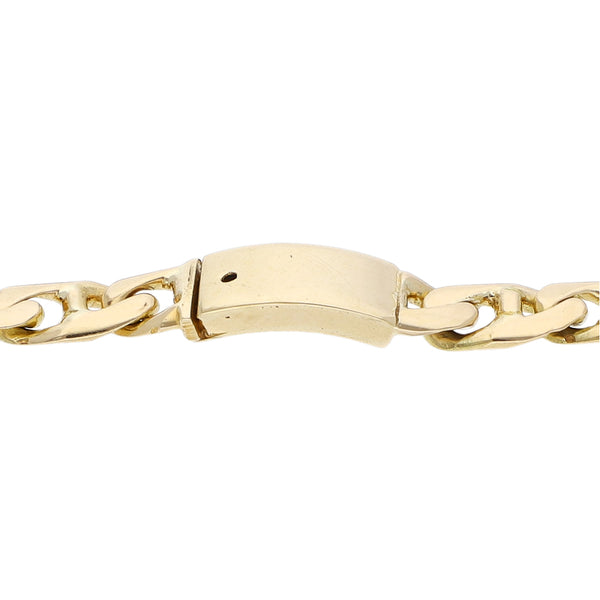 Pulsera eslabón nudo marino en oro amarillo 14 kilates