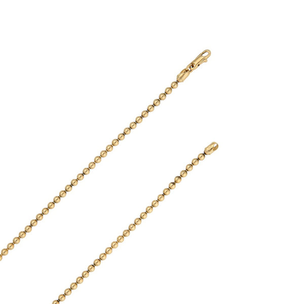 Gargantilla eslabón boleado y dije con circonias motivo coorazón en oro amarillo 18 kilates.
