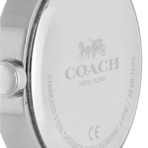 Reloj Coach para dama en acero inoxidable.