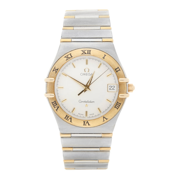Reloj Omega para caballero modelo Constellation vistas oro amarillo 18 kilates.