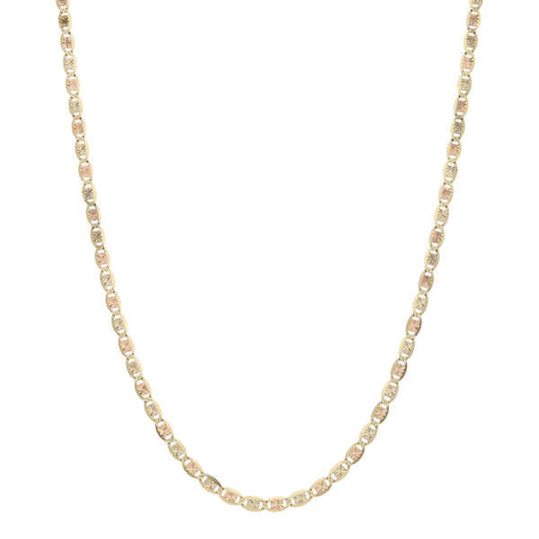 Collar eslabón nudo marino en oro amarillo 14 kilates.