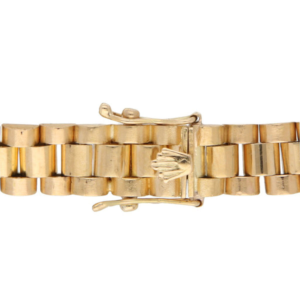 Pulsera eslabón articulado en oro amarillo 18 kilates.