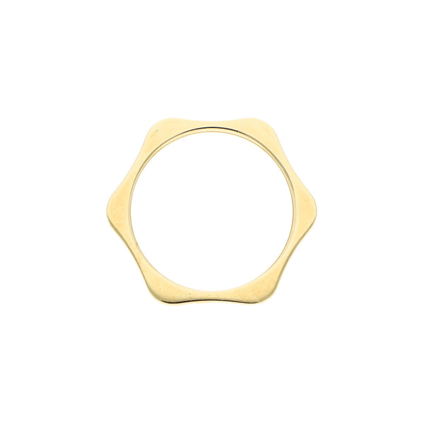 Argolla diseño especial firma Montblanc en oro amarillo 18 kilates