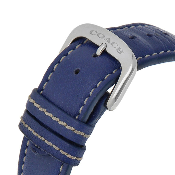 Reloj Coach para caballero en acero inoxidable correa piel.