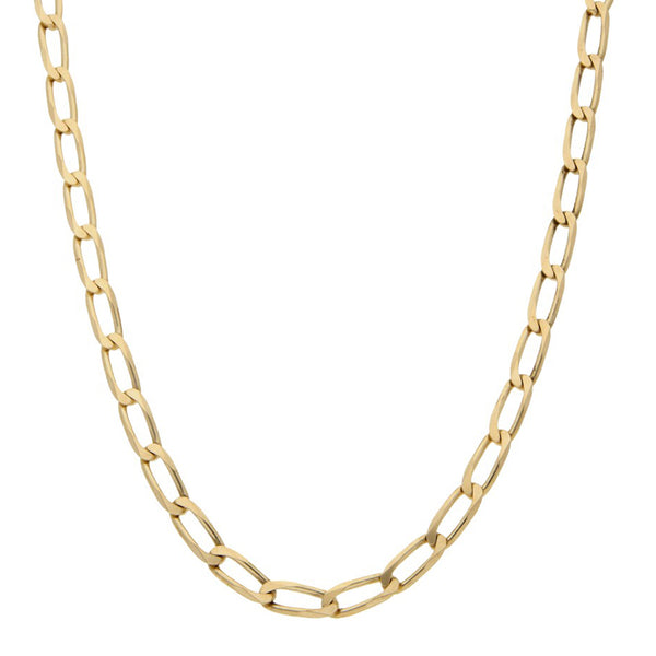 Collar eslabón encontrado en oro amarillo 14 kilates.