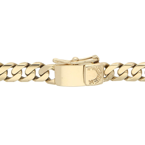 Pulsera eslabón encontrado en oro amarillo 14 kilates.