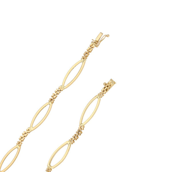 Gargantilla eslabón articulado en oro amarillo 18 kilates.