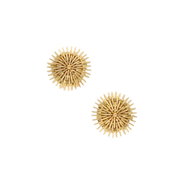 Aretes articulados en oro amarillo 18 kilates.