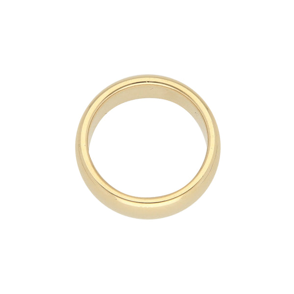 Argolla lisa firma Tiffany & Co. en oro amarillo 18 kilates.