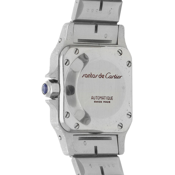 Reloj Cartier para dama modelo Santos, vistas Acero / Oro de 18 kilates.