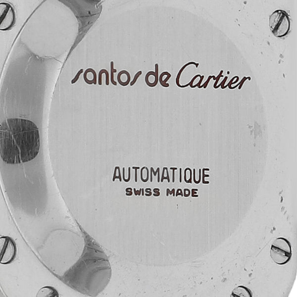 Reloj Cartier para dama modelo Santos, vistas Acero / Oro de 18 kilates.