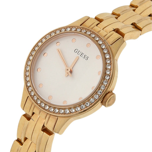 Reloj Guess para dama en acero chapa.